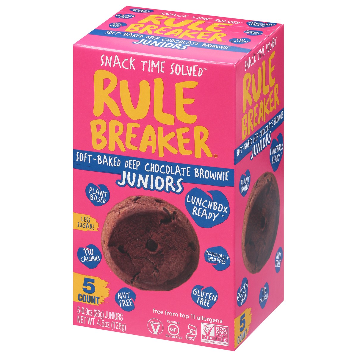 slide 3 of 9, Rule Breaker Soft Bake Chocolate Brownie Juniors, 5 ct / 0.9 oz