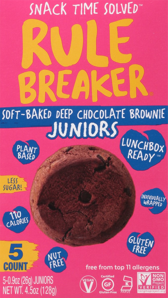 slide 6 of 9, Rule Breaker Soft Bake Chocolate Brownie Juniors, 5 ct / 0.9 oz