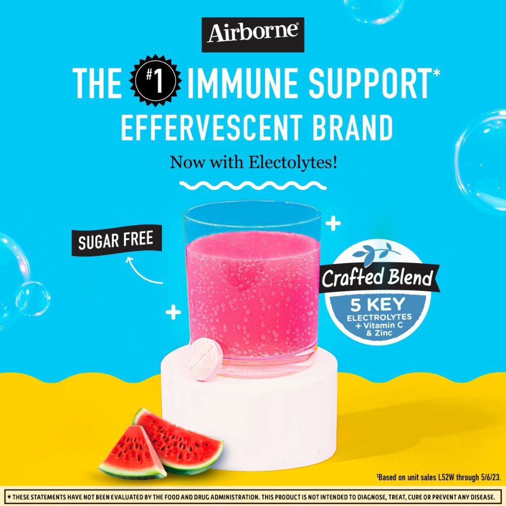 slide 6 of 6, Airborne Electrolyte Replenisher And Immune Support, 10 ct