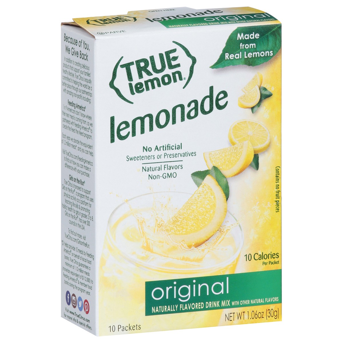 slide 4 of 15, True Lemon Lemonade Original Drink Mix 10 ea, 10 ct