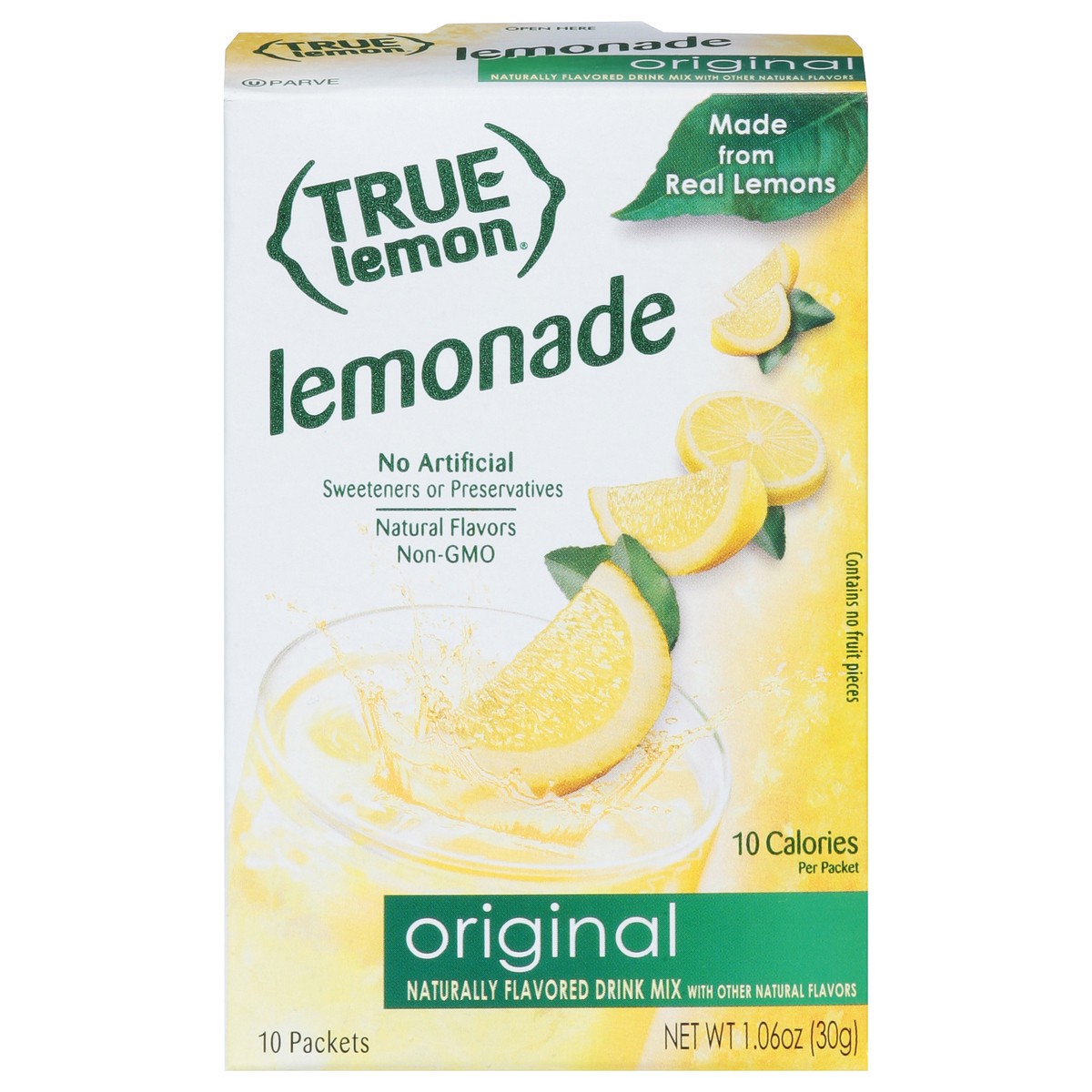 slide 8 of 15, True Lemon Lemonade Original Drink Mix 10 ea, 10 ct