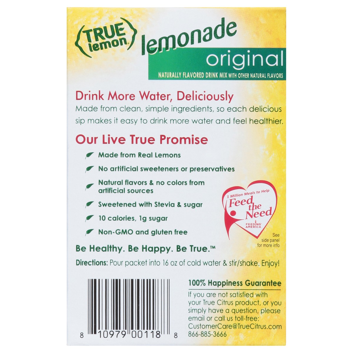 slide 13 of 15, True Lemon Lemonade Original Drink Mix 10 ea, 10 ct