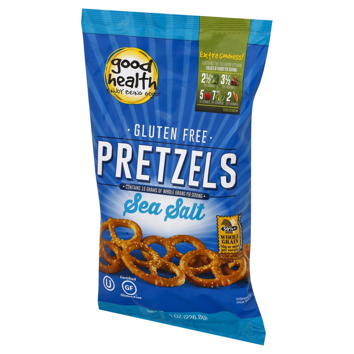 slide 2 of 8, Good Health Gluten Free Sea Salt Pretzels 8 oz, 8 oz