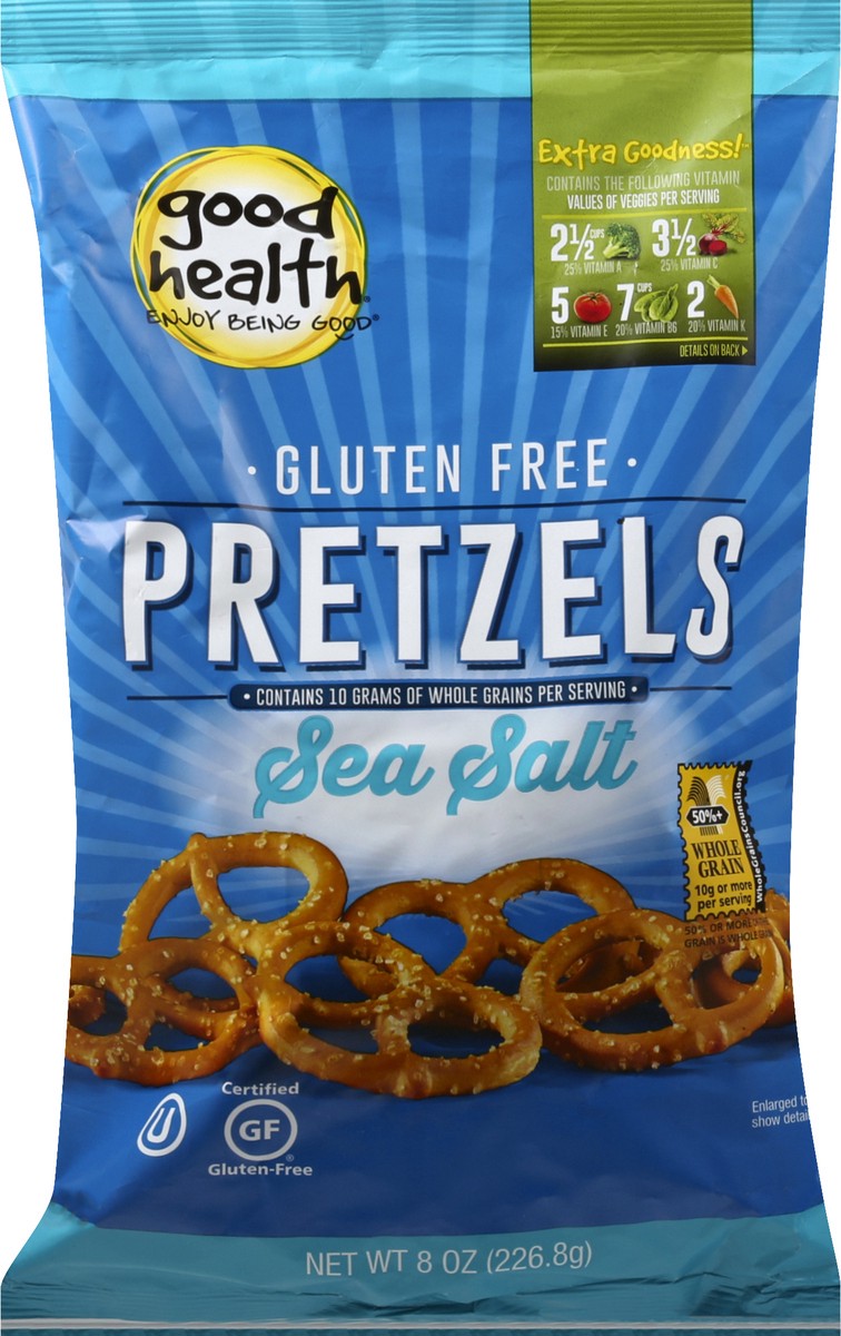 slide 5 of 8, Good Health Gluten Free Sea Salt Pretzels 8 oz, 8 oz