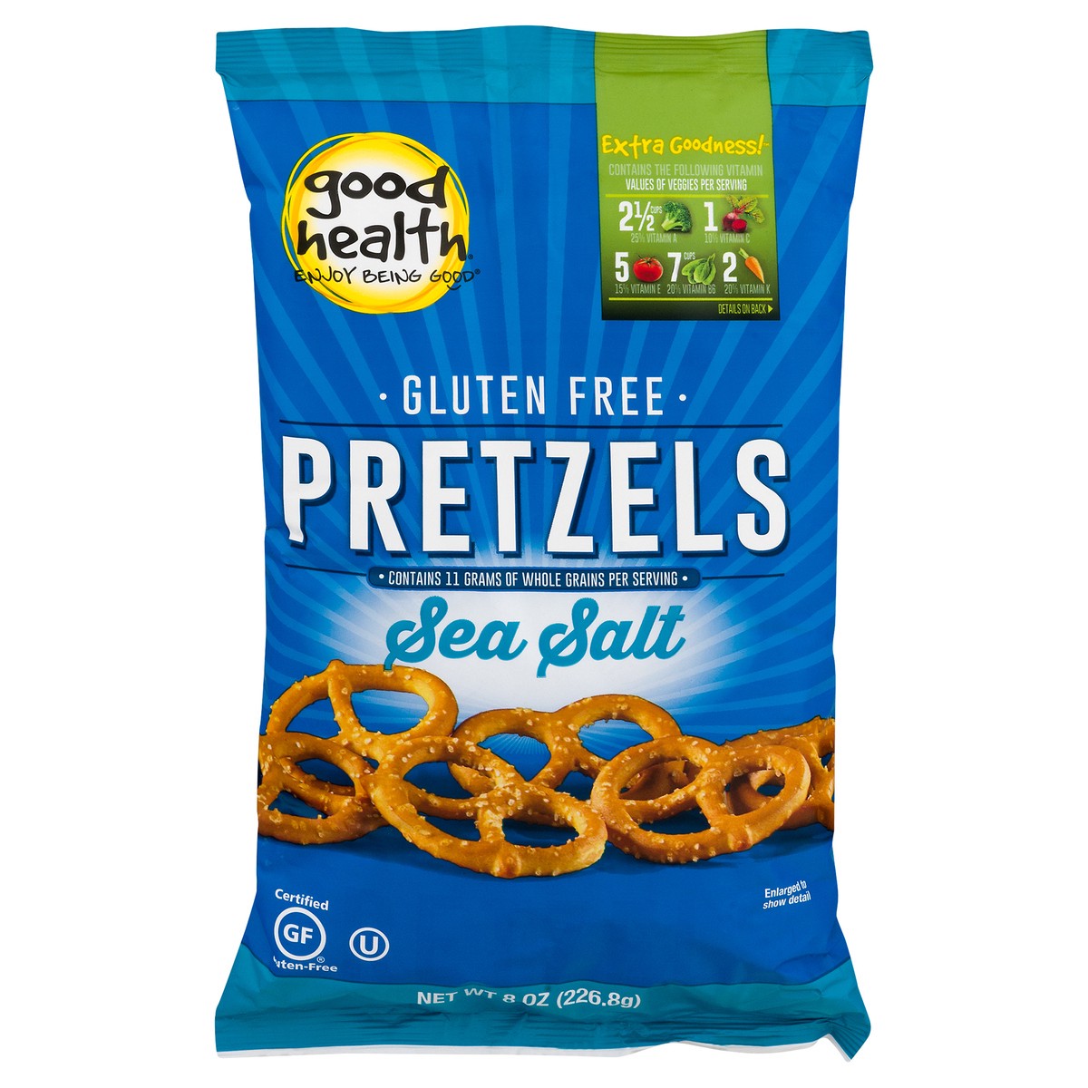 slide 1 of 8, Good Health Gluten Free Sea Salt Pretzels 8 oz, 8 oz