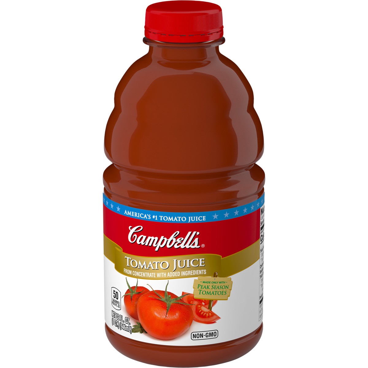 slide 11 of 11, Campbell's Campbell''s 100% Tomato Juice, 32 fl oz Bottle, 32 fl oz