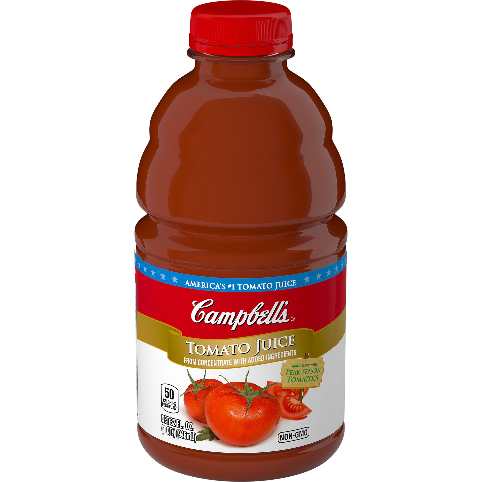 slide 1 of 11, Campbell's Campbell''s 100% Tomato Juice, 32 fl oz Bottle, 32 fl oz