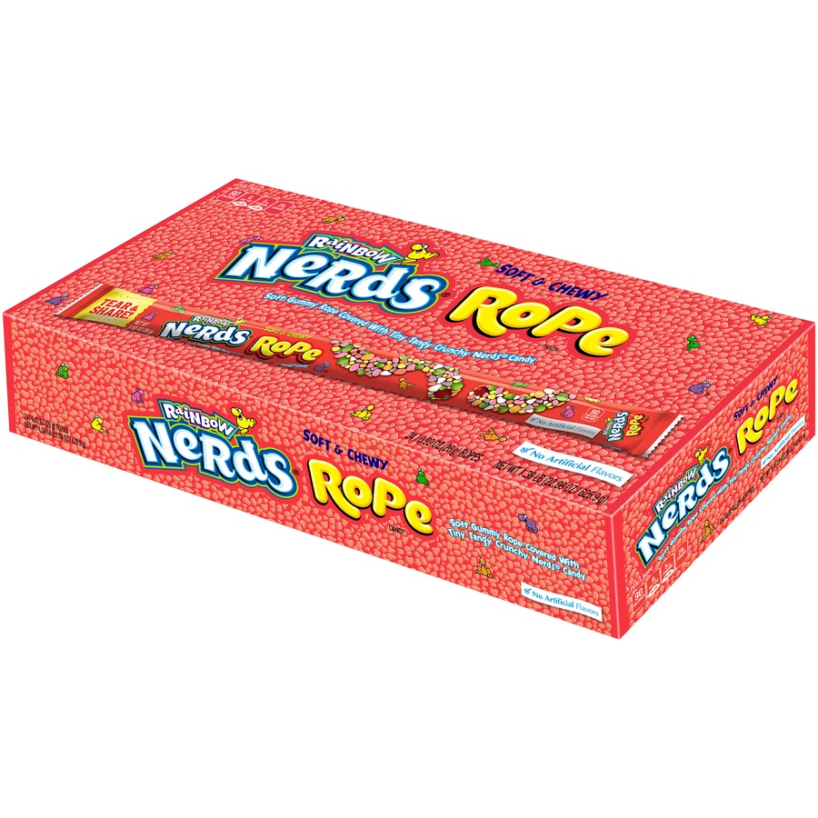 slide 6 of 8, Nerds Rope Candy 0.92 Oz, 24Ct, 228 oz