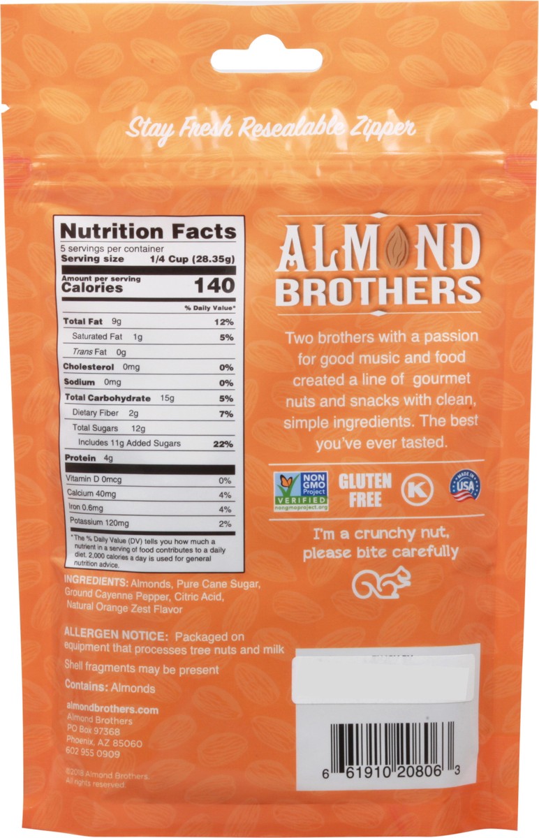 slide 7 of 9, Almond Brothers Orange Almonds with Cayenne Pepper - 5 oz, 5 oz