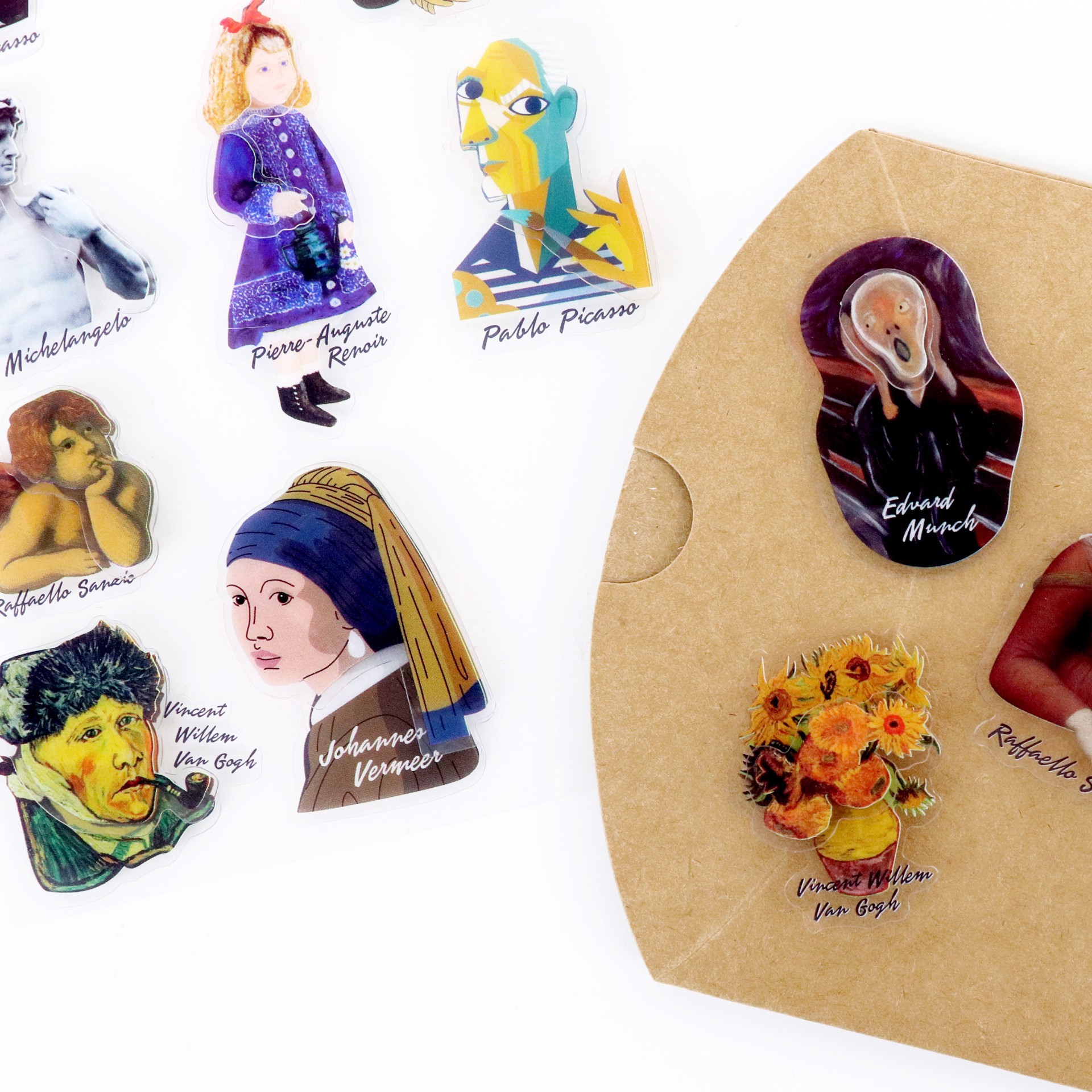 slide 2 of 4, Famous Art Dimensional Stickers By Recollections, 7 in x 4.26 in