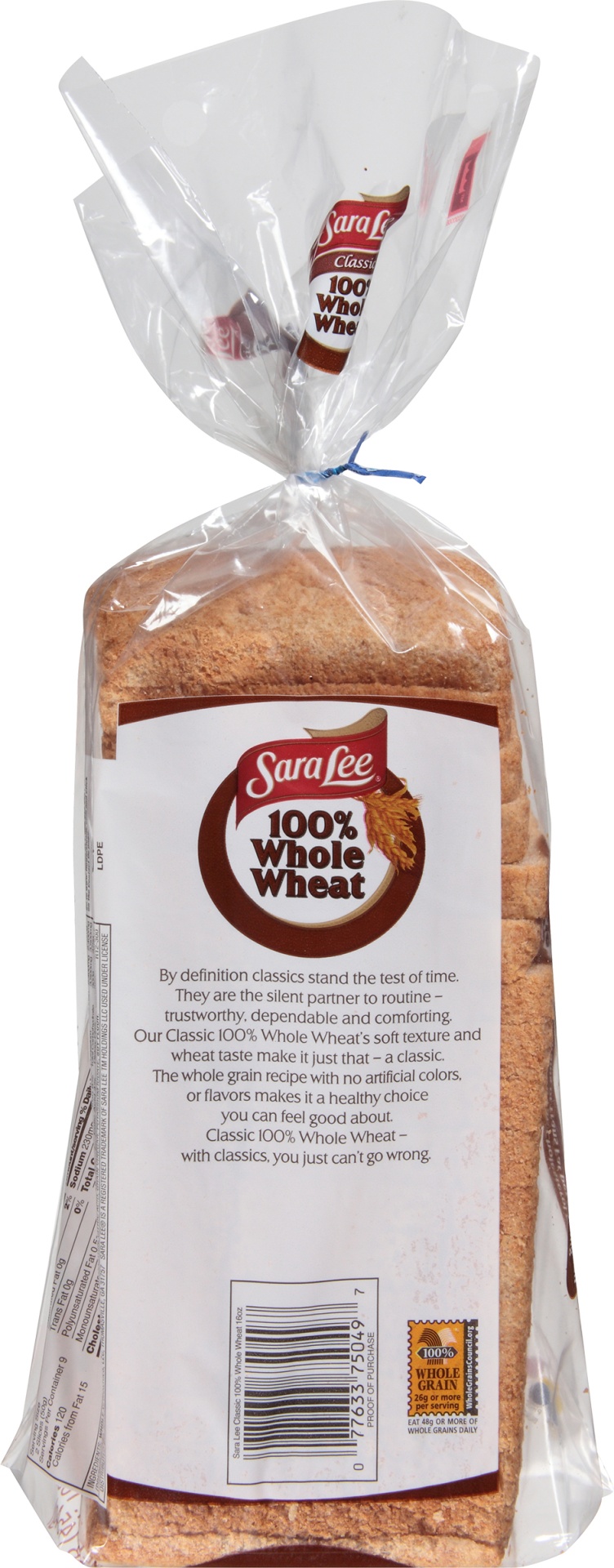 slide 5 of 8, Sara Lee 100% Whole Wheat Classic Wheat Bread - 16oz, 16 oz