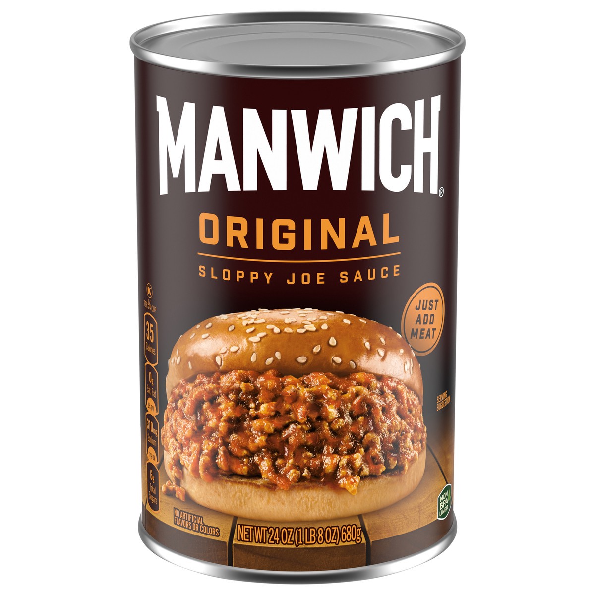 slide 1 of 5, Manwich Original Sloppy Joe Sauce, 24 oz