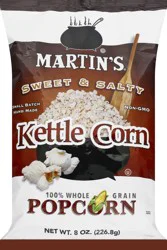 Martin's Kettle Corn Sweet & Salty Popcorn 8 oz