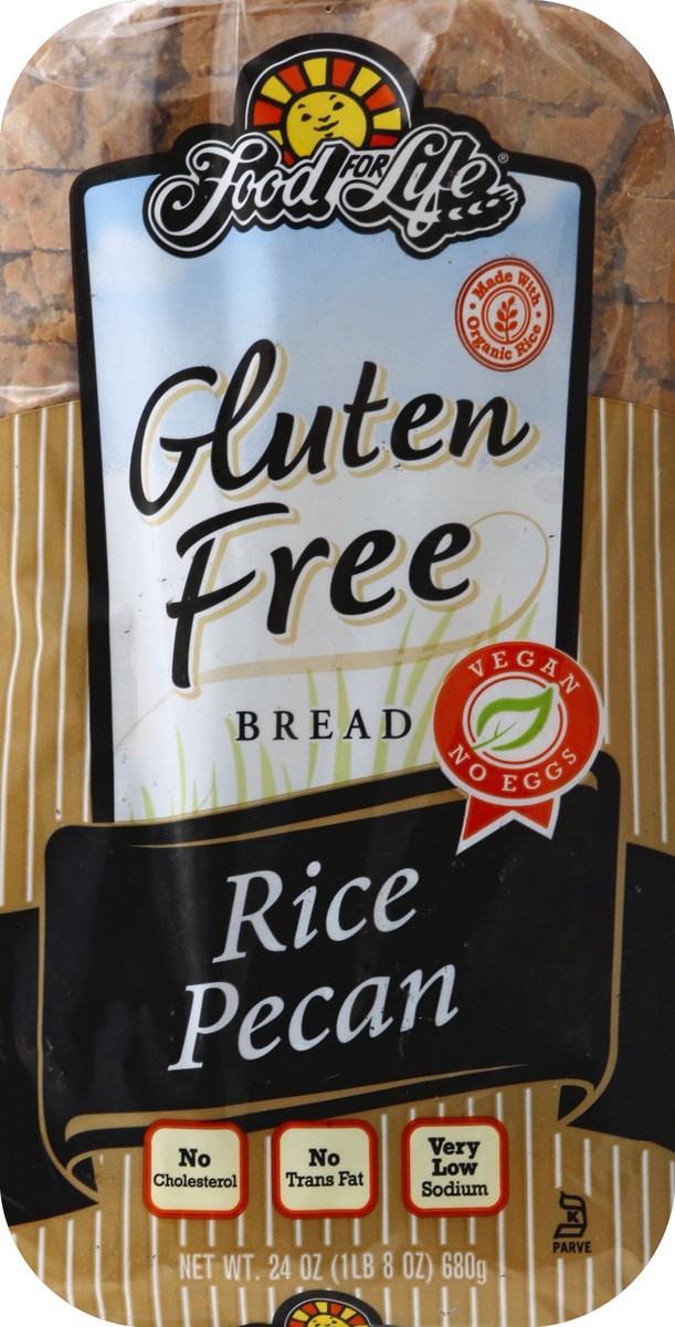 slide 2 of 6, Food for Life Wheat & Gluten Free Rice Pecan Bread, 24 oz