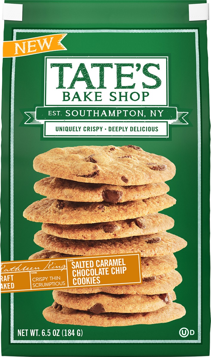 slide 12 of 13, Tate's Bake Shop Salted Caramel Chocolate Chip Cookies, 6.5 oz, 6.5 oz