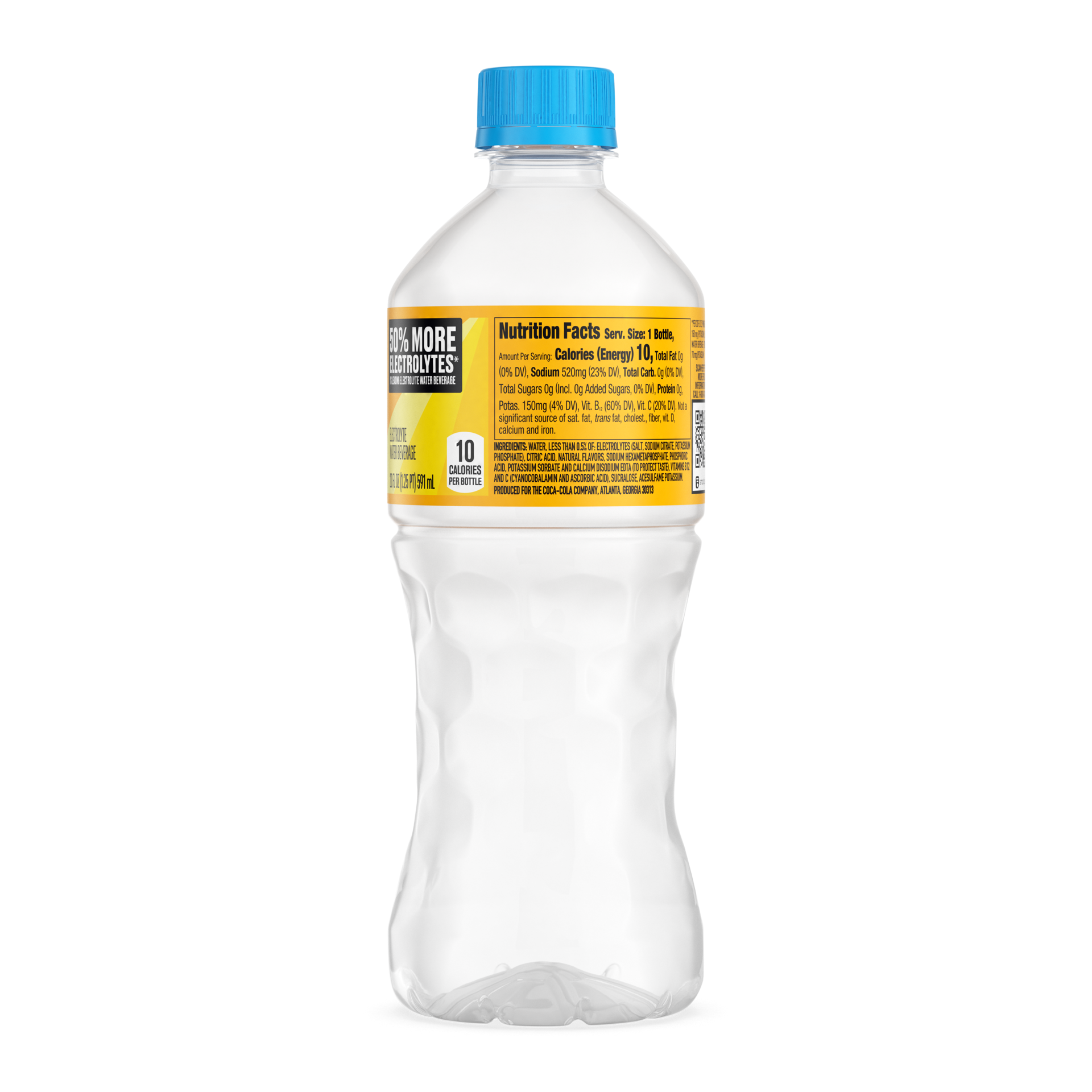 slide 5 of 5, POWERADE Power Water Zero Sugar Tropical Pineapple Bottle, 20 fl oz, 20 fl oz