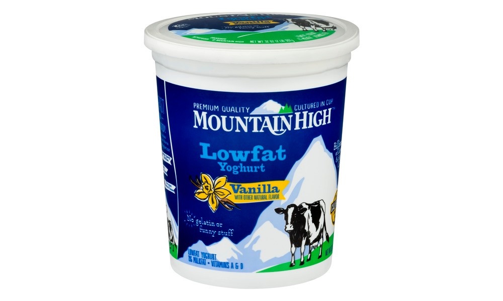 slide 2 of 3, Mountain High All Natural Nonfat Vanilla Yoghurt - 32oz, 