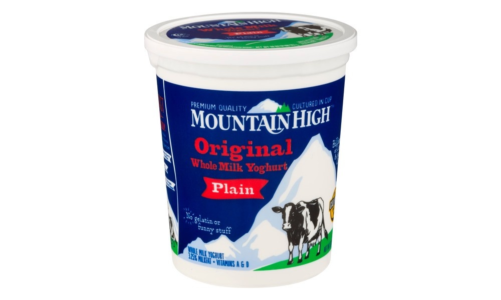 slide 3 of 3, Mountain High All Natural Original Plain Yoghurt - 32oz, 