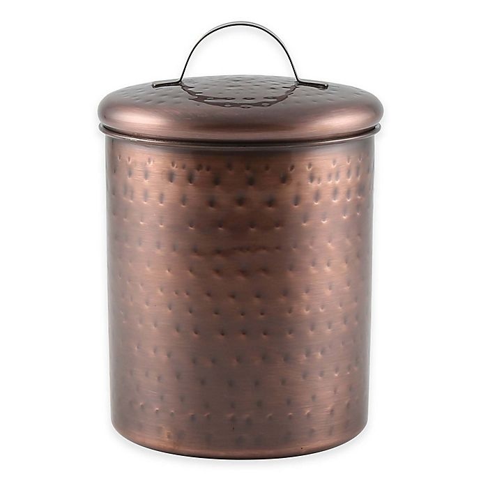 slide 1 of 1, Thirstystone Thristystone Hammered Copper Finish Canister, 1 qt