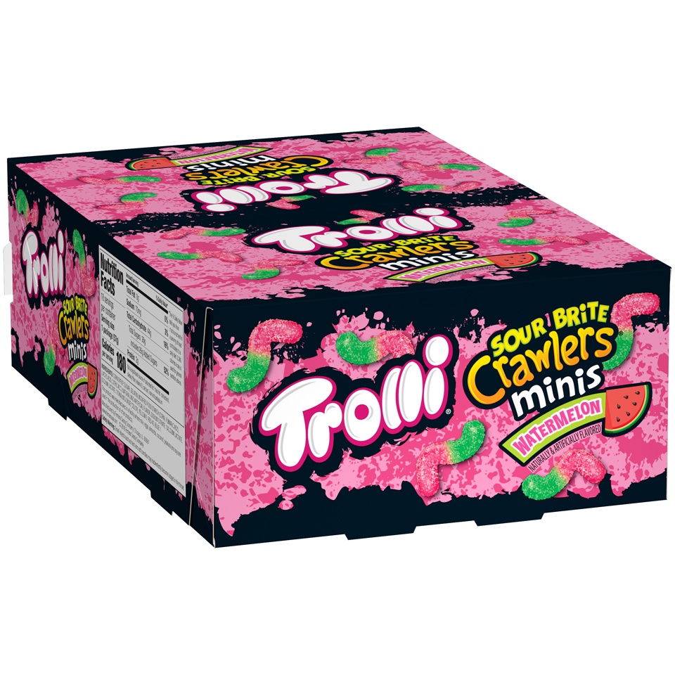 slide 2 of 3, Trolli Watermelon Sour Brite Crawlers Mini, 18 ct