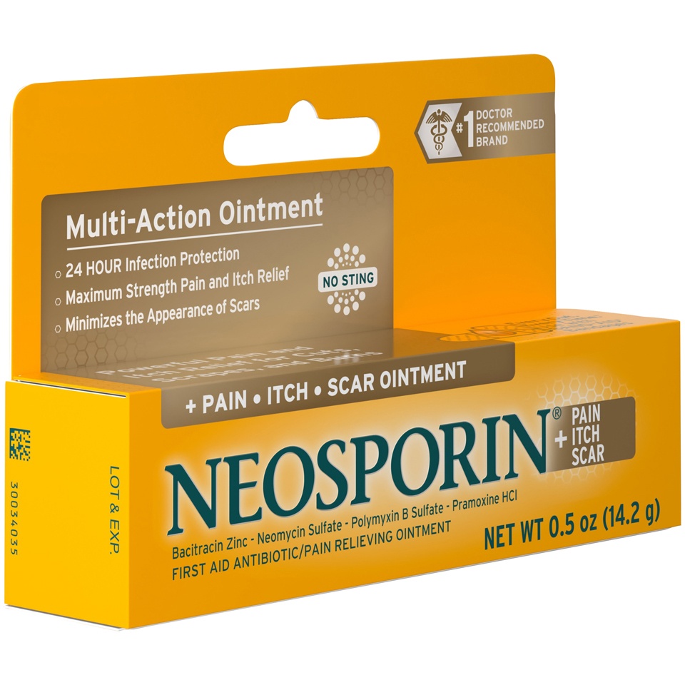 slide 2 of 6, Neosporin First Aid Antibiotic and Pain Relieving Ointment - 0.5oz, 0.5 oz