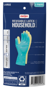 slide 10 of 17, Meijer Reusable Household Latex Gloves Lg 2 pr, 2 PR      