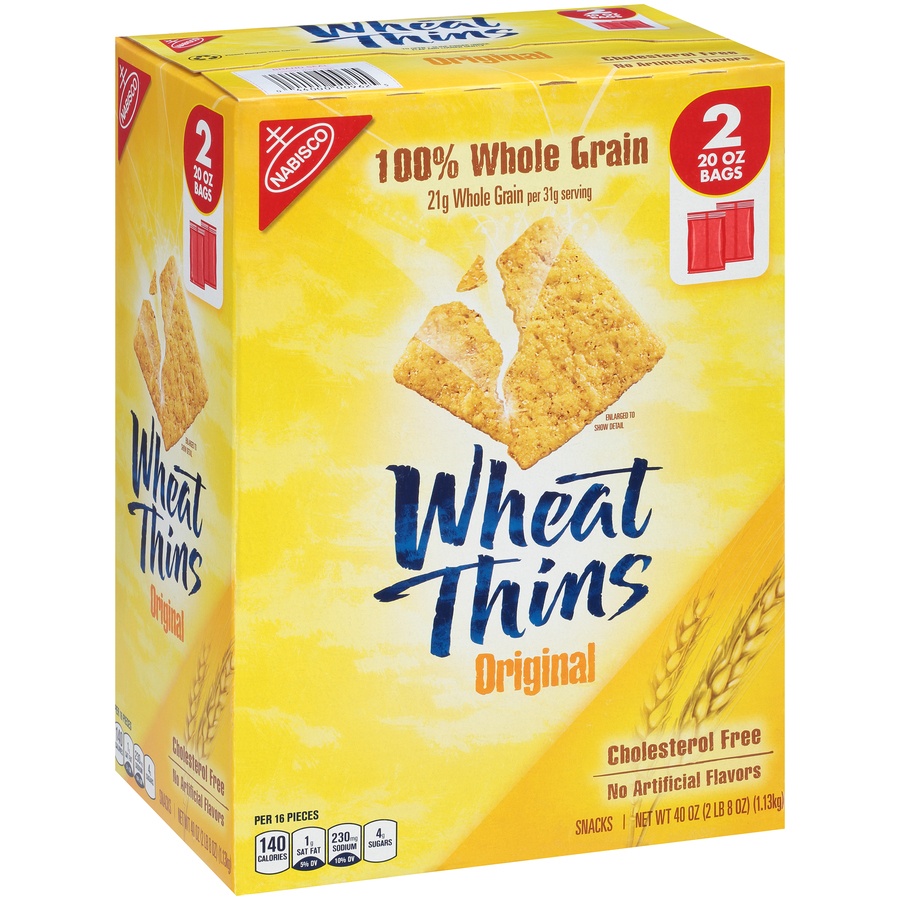 slide 7 of 8, Wheat Thin Original Crackers, 40 oz