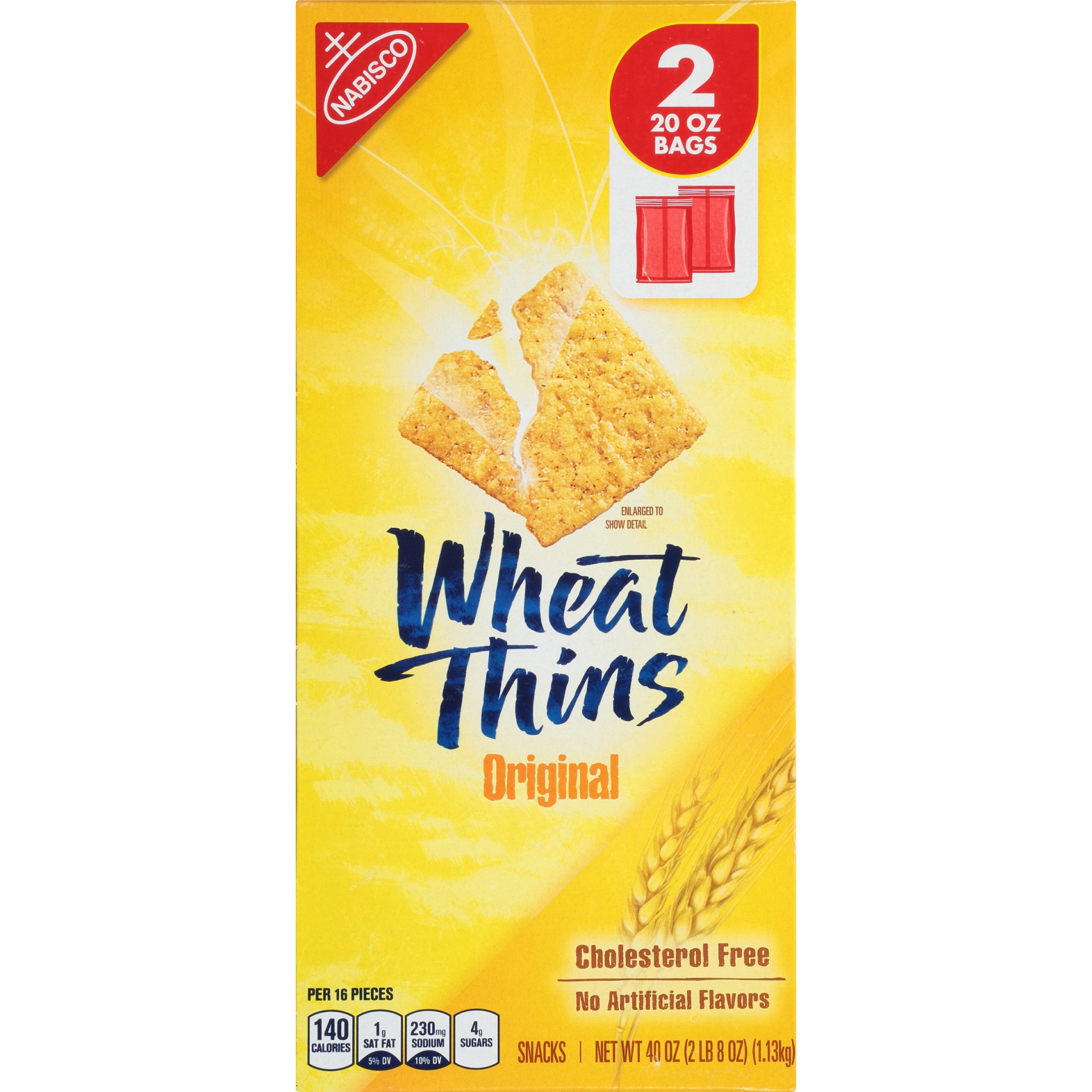 slide 6 of 8, Wheat Thin Original Crackers, 40 oz