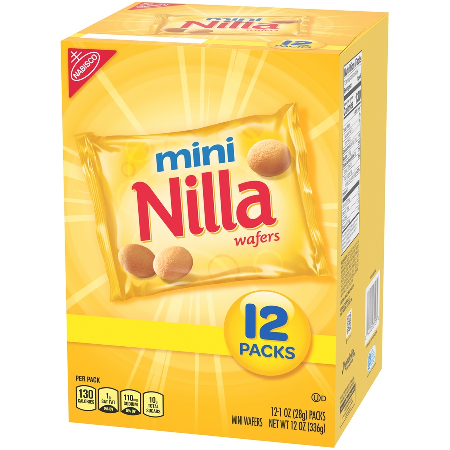 slide 4 of 8, Nilla Mini Nilla Wafers Cookies - Munch Pack - 12oz/12ct, 