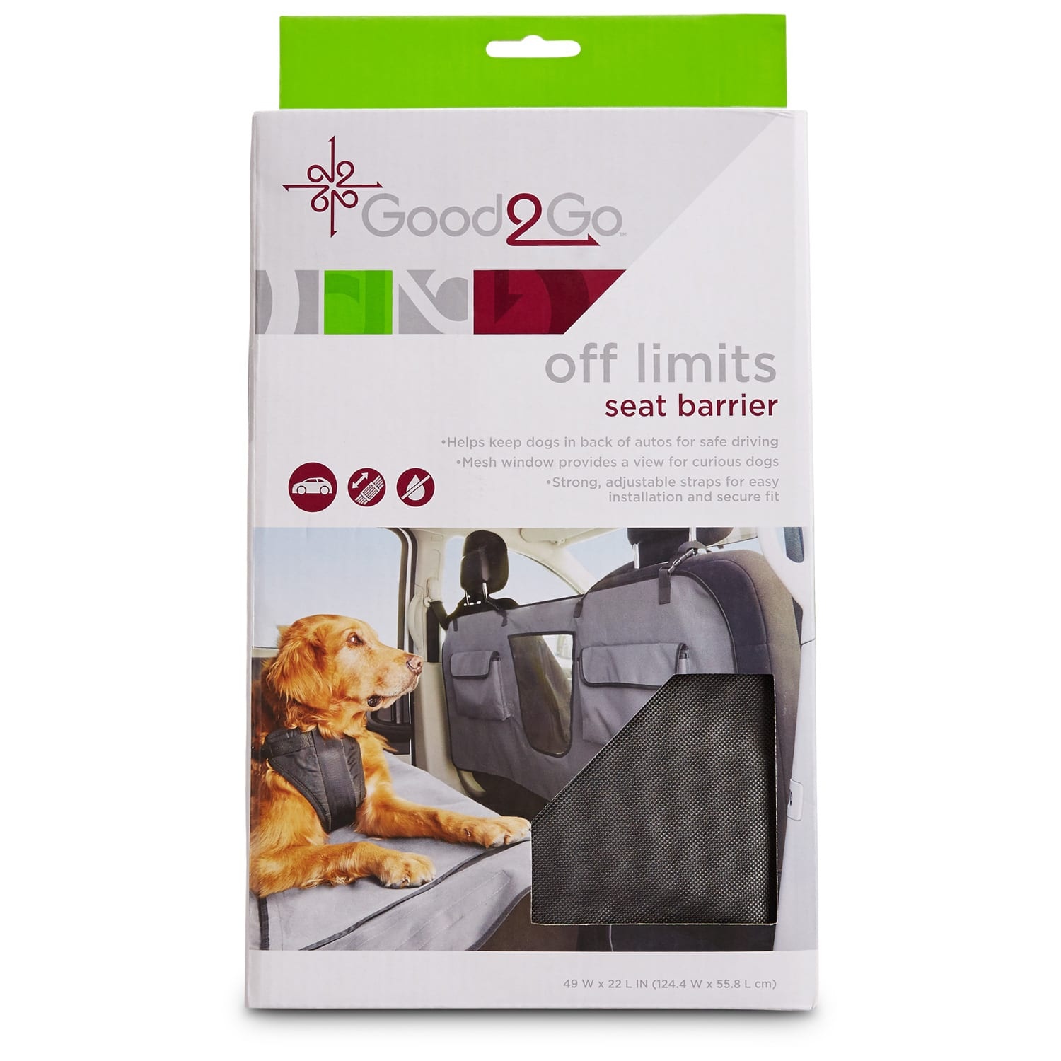 slide 1 of 1, Good2Go Off Limits Car Seat Barrier, 1 ct