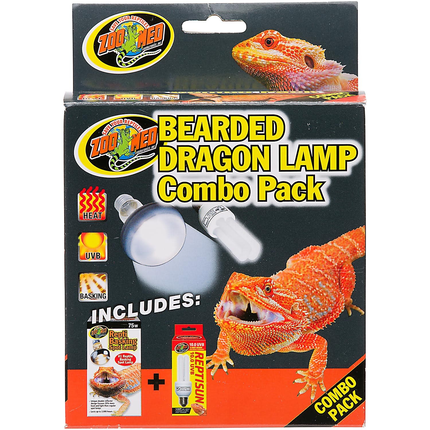 slide 1 of 1, Zoo Med Bearded Dragon Lamp Combo Pack, 1 ct