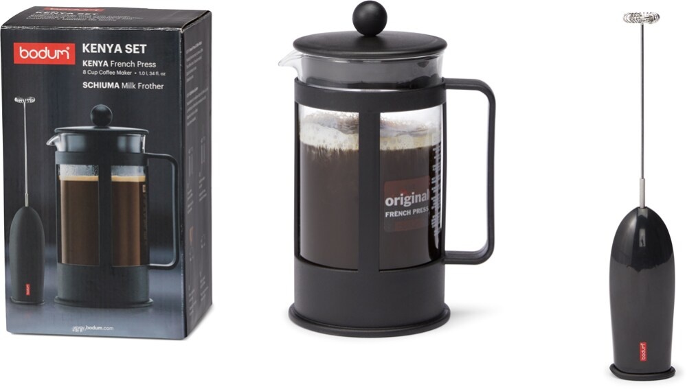 Bodum Kenya French Press & Schiuma Milk Frother Set 1 ct Shipt
