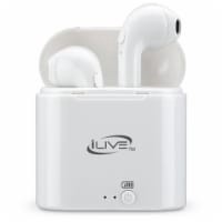 slide 1 of 3, iLive Wireless Earbuds - White, 1 ct