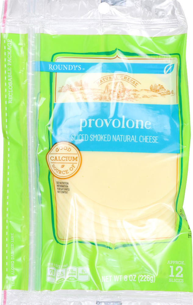 slide 2 of 3, Roundy's Roundys Natural Sliced Provolone Cheese, 8 oz