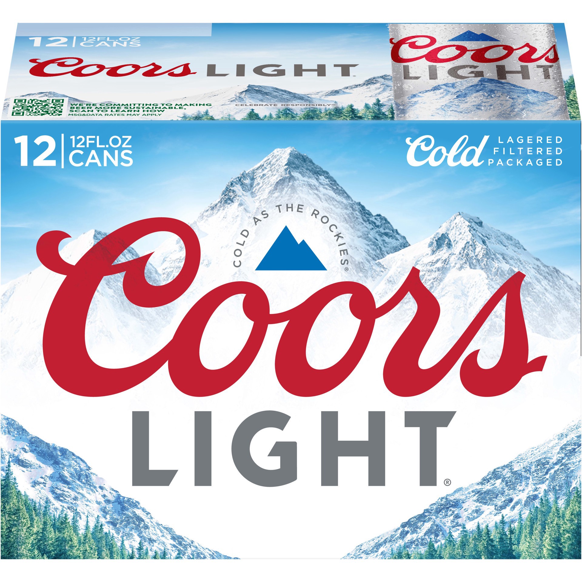 slide 4 of 5, Coors Light Beer, 12 ct; 12 oz