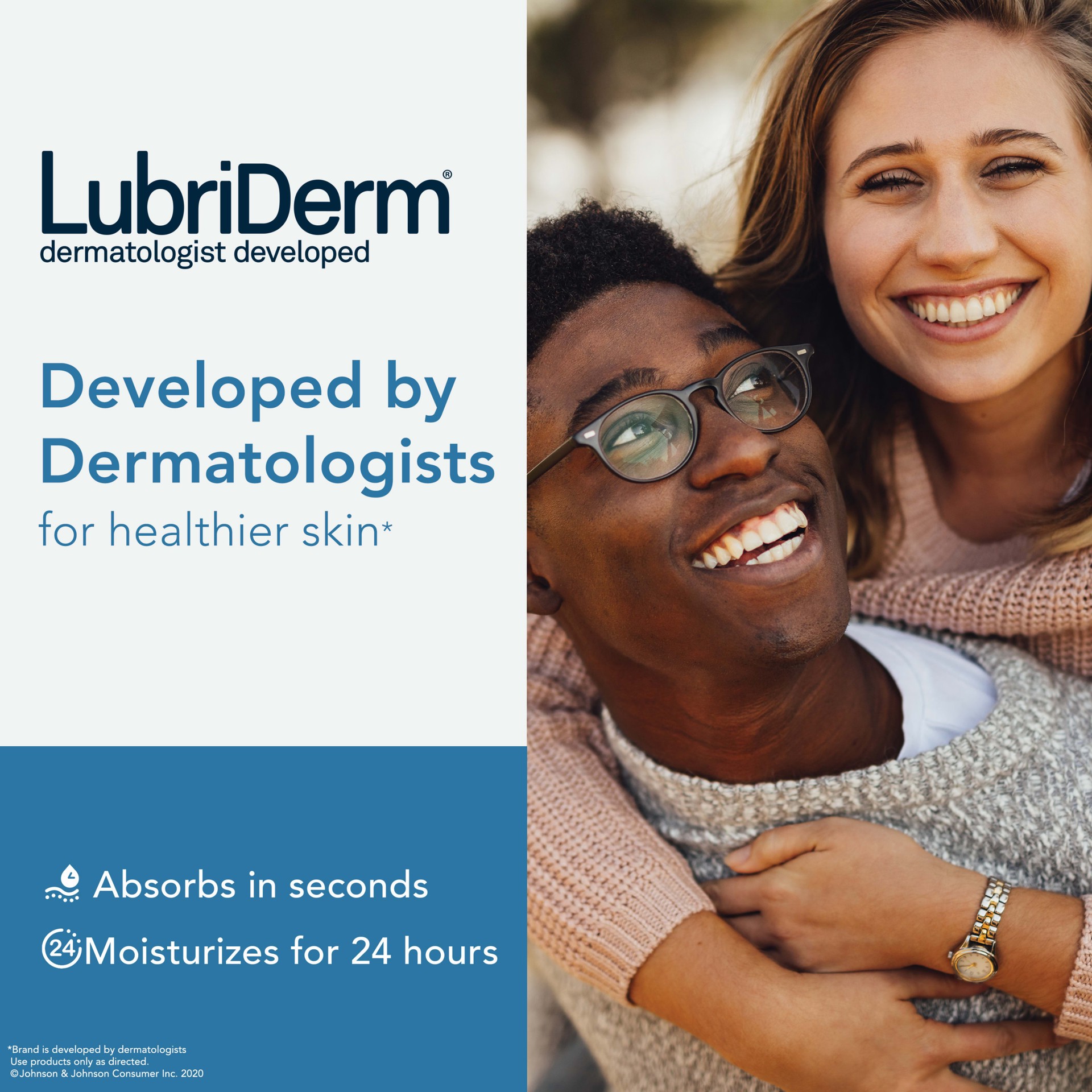 slide 2 of 5, Lubriderm Daily Moisture Hydrating Unscented Body Lotion with Pro-Vitamin B5 for Normal-to-Dry Skin for Healthy-Looking Skin, Non-Greasy and Fragrance-Free Lotion, 1 fl. oz, 1 fl oz