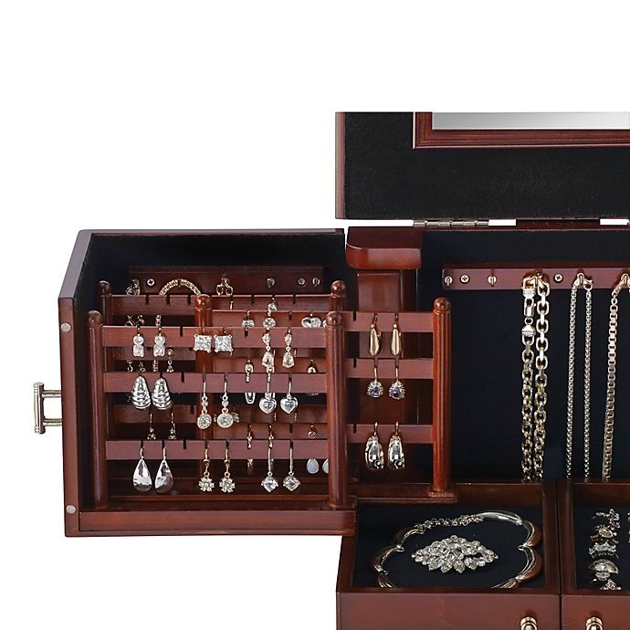 Lori Greiner Anti-Tarnish Wood Jewelry Box at Bed Bath & Beyond 