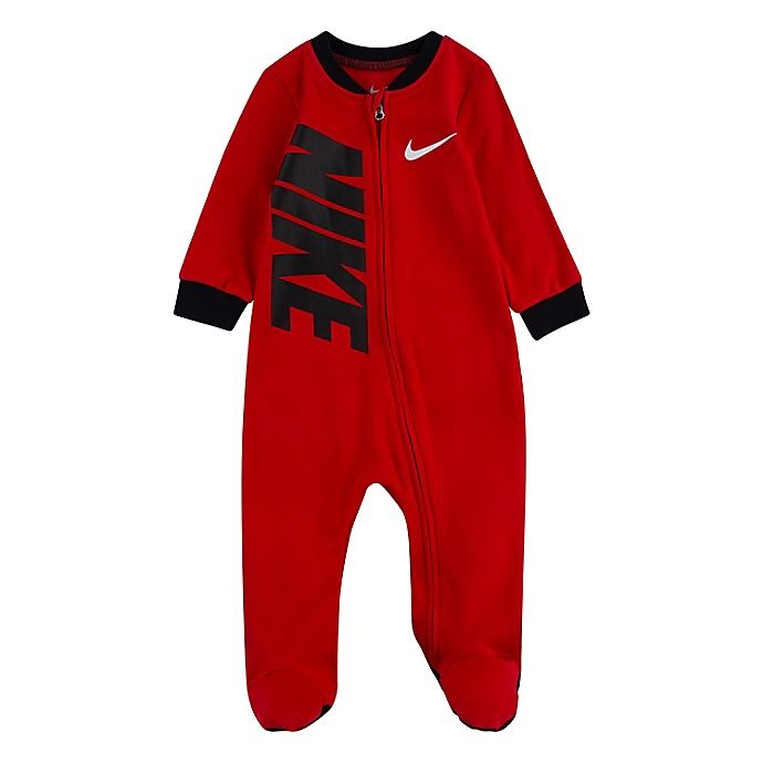 slide 1 of 4, Nike Newborn Futura Footie - Red, 1 ct