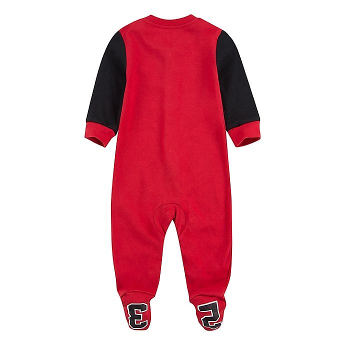 slide 2 of 2, Nike Jordan Newborn Diamond Footed Coverall - Red, 1 ct