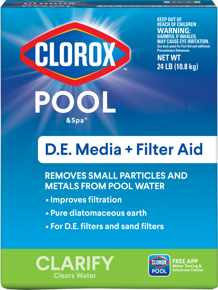 slide 1 of 1, Clorox Pool & Spa De Media & Filter Aid, 24 lb