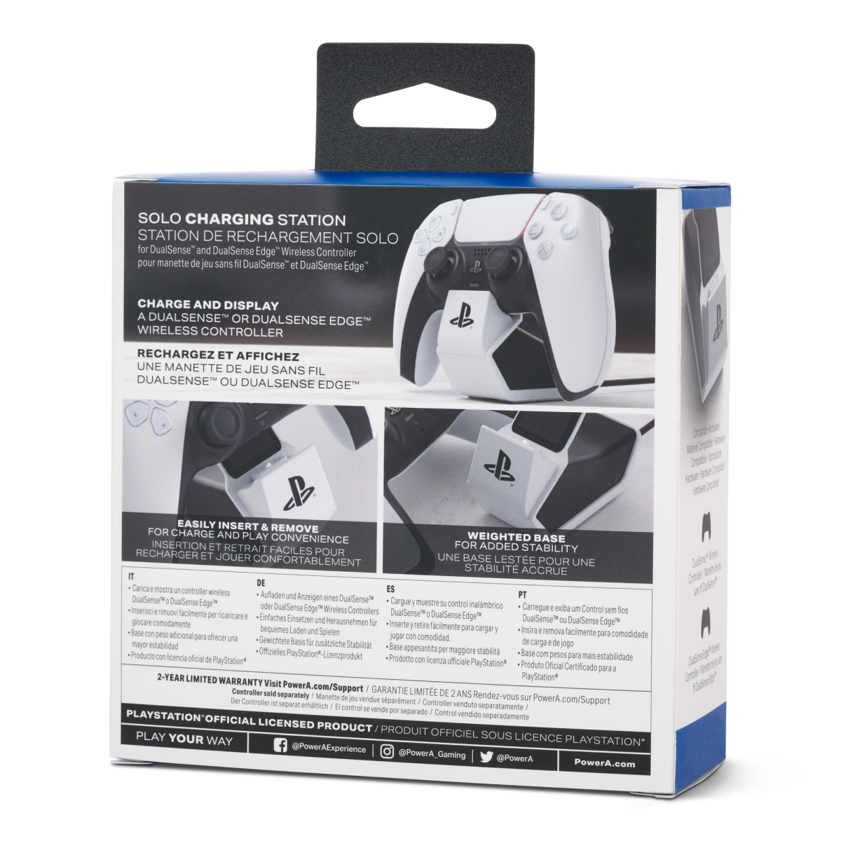 slide 2 of 2, SONY PowerA Solo Charging Station for DualSense Wireless Controller - White, 1 ct