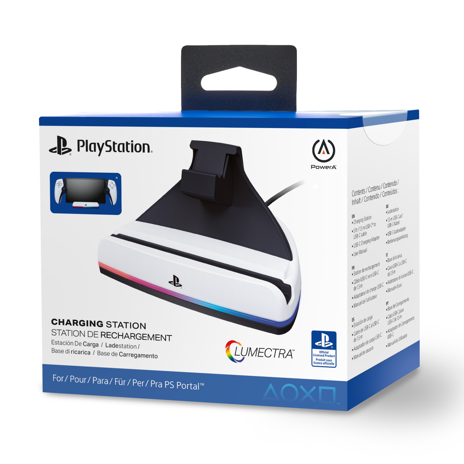 slide 6 of 8, SONY PowerA Charging Station for PlayStation Portal Remote Player with Lumectra, 1 ct