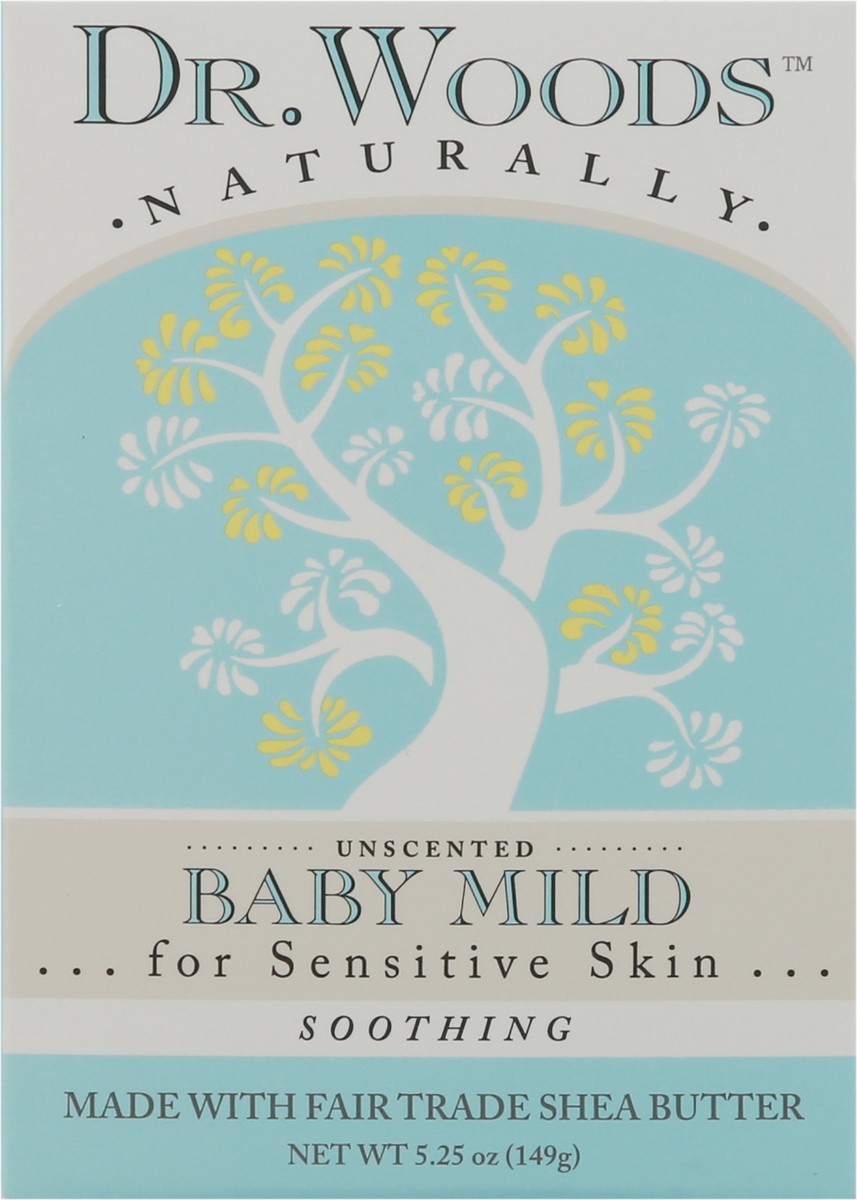 slide 7 of 9, Dr. Woods Baby Mild Soothing Unscented Soap 5.25 oz, 5.25 oz