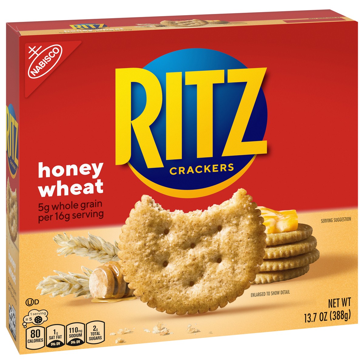 slide 9 of 9, RITZ Honey Wheat Crackers, 13.7 oz, 13.7 oz