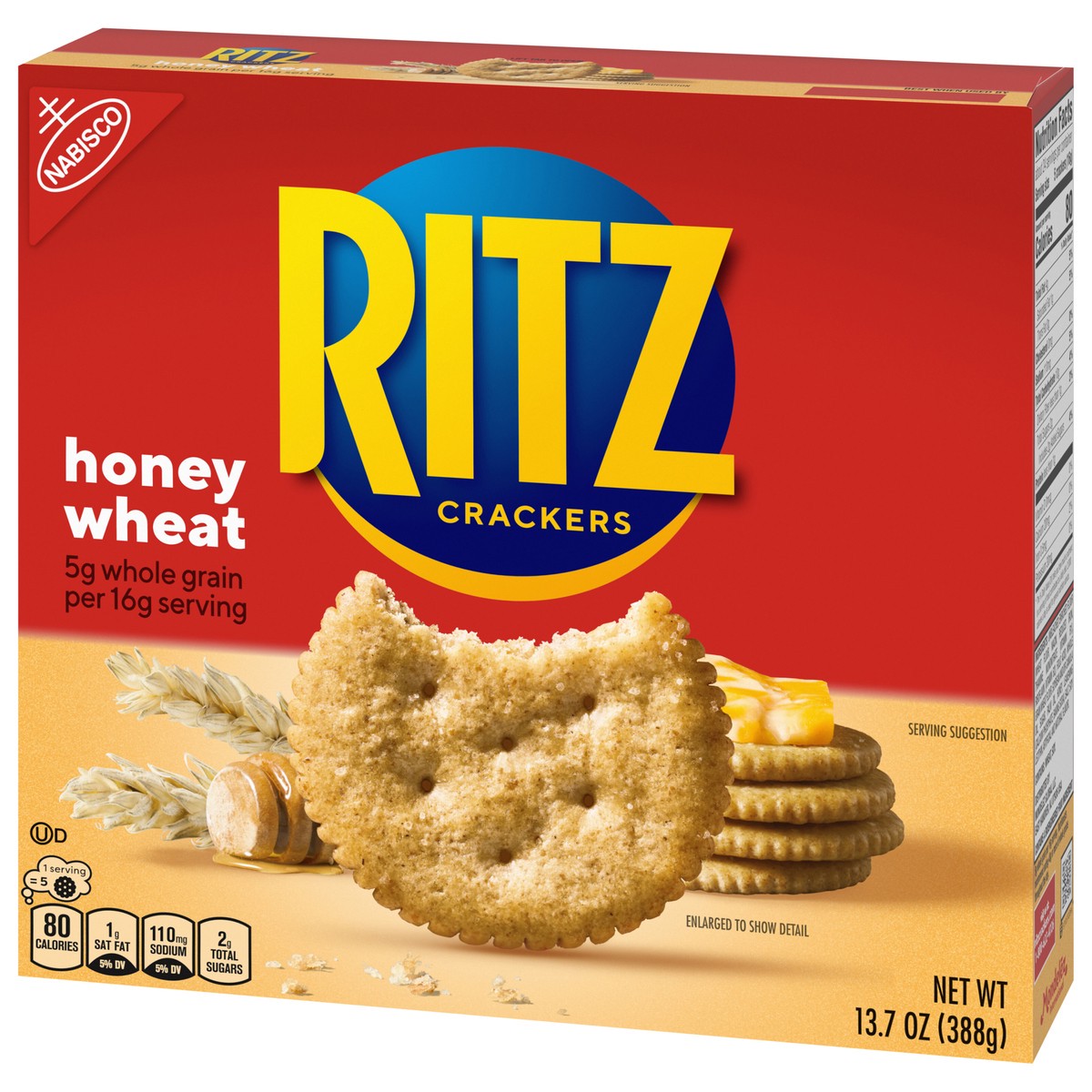 slide 4 of 9, RITZ Honey Wheat Crackers, 13.7 oz, 13.7 oz