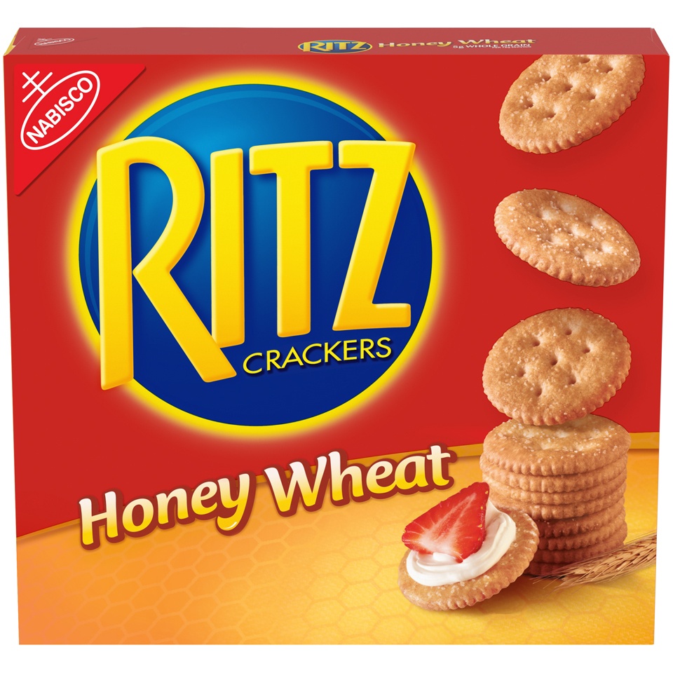 slide 3 of 7, Ritz Honey Wheat Crackers, 13.7 oz