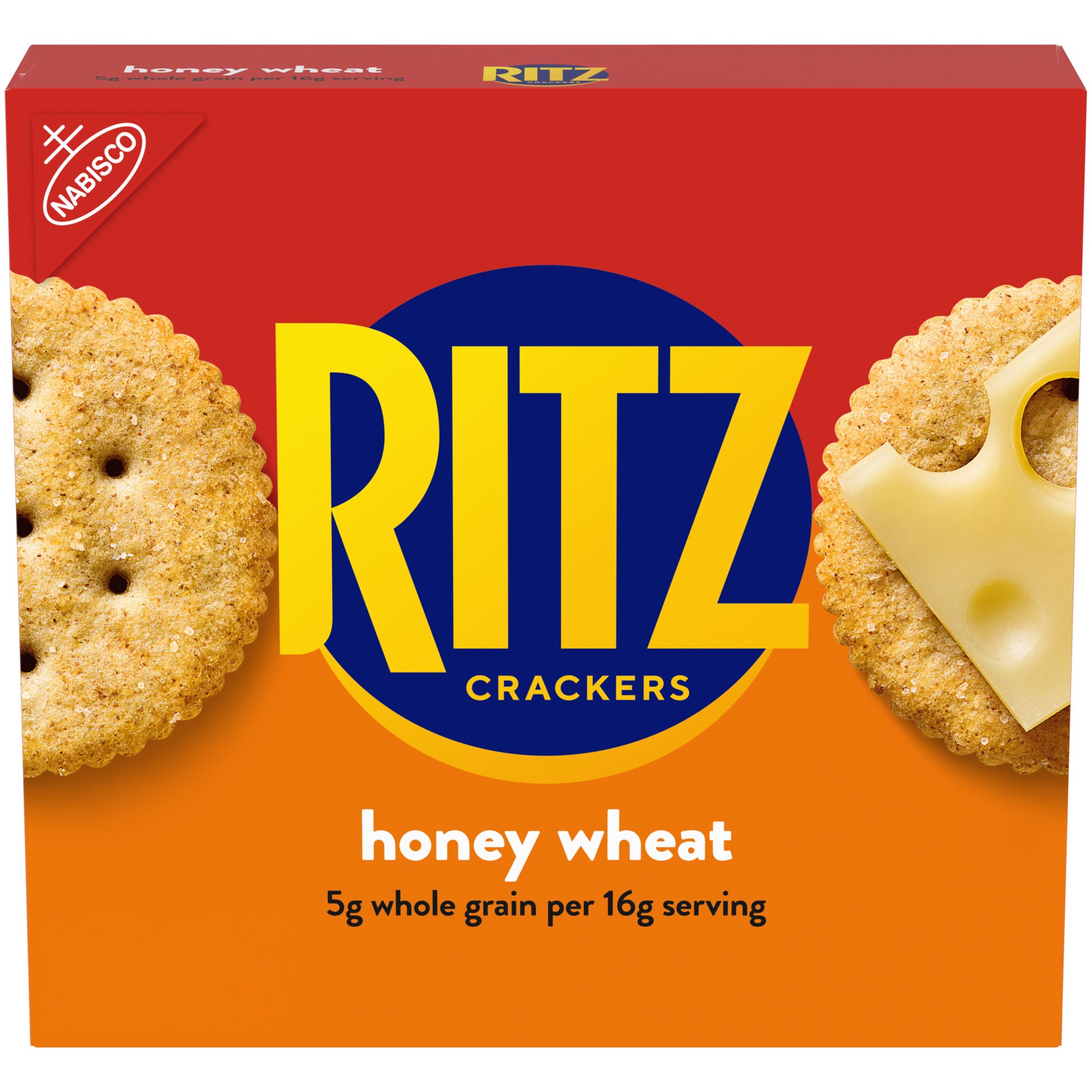 slide 1 of 9, RITZ Honey Wheat Crackers, 13.7 oz, 13.7 oz