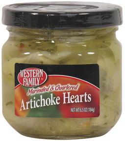 slide 1 of 1, Western Family Artichoke Hearts Marinated, 6.5 oz