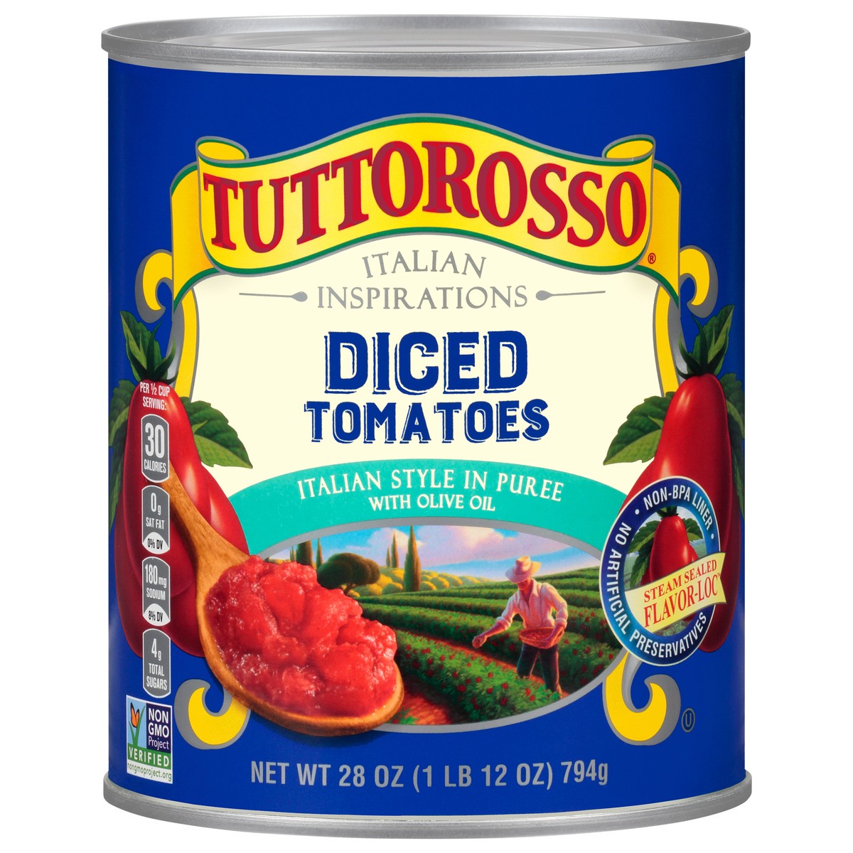 slide 9 of 12, Tuttorosso Diced Italian Tomatoes 28 oz, 28 oz