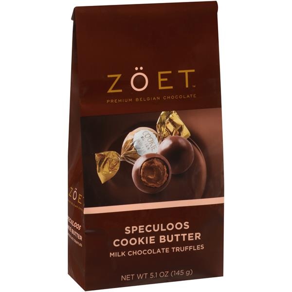 slide 1 of 1, Zöet Speculoos Cookie Butter Milk Chocolate Truffles, 5.1 oz